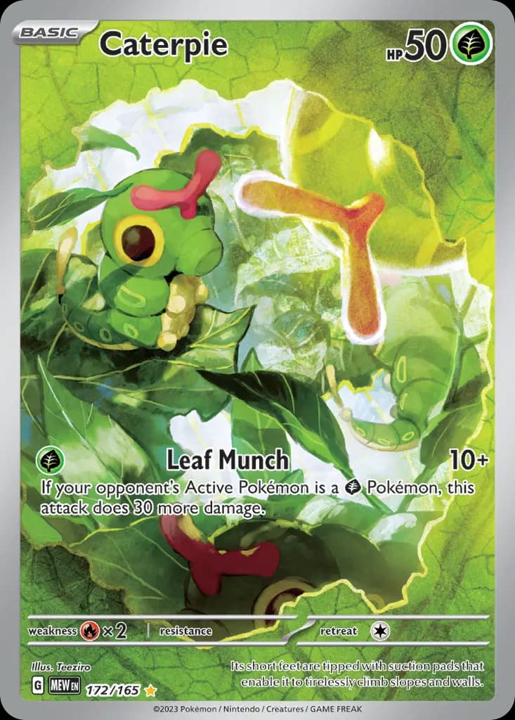 Caterpie — 151 172 Pokémon card