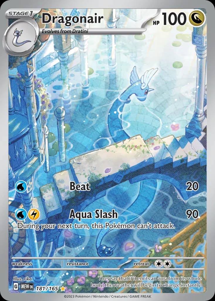 Dragonair — 151 181 Pokémon card