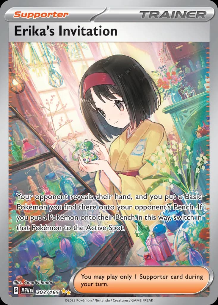Erika's Invitation — 151 203 Pokémon card