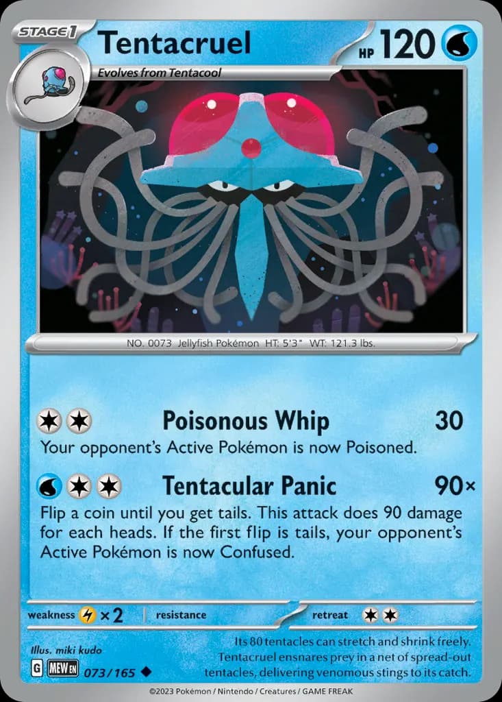 Tentacruel — 151 73 Pokémon card