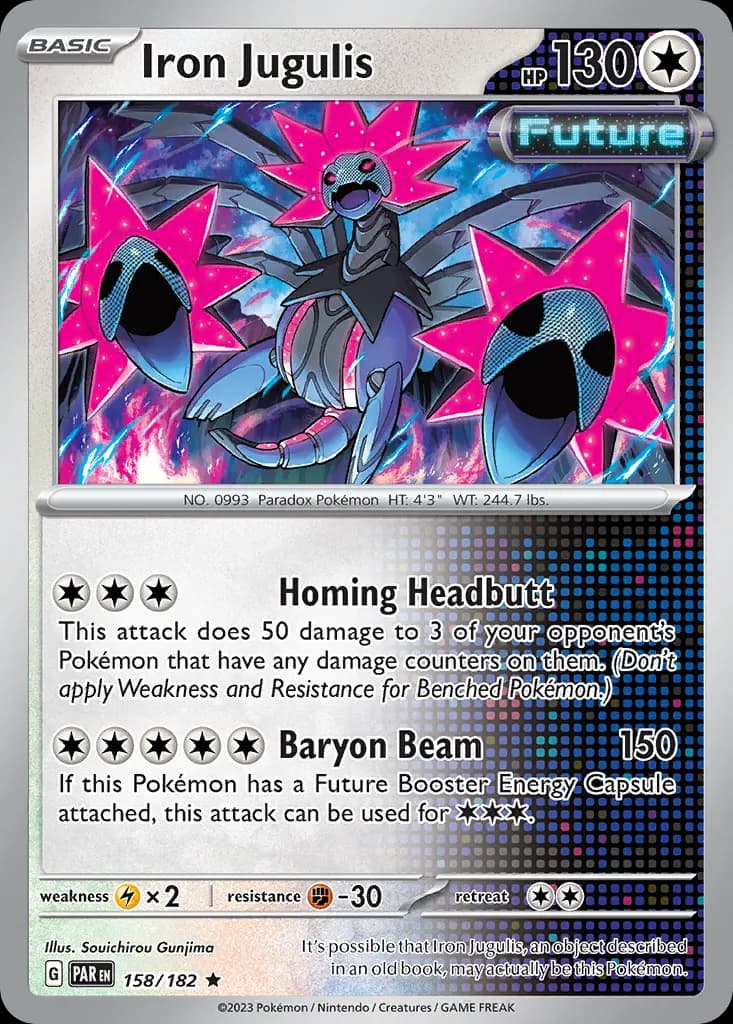 Iron Jugulis — Paradox Rift 158 Pokémon card