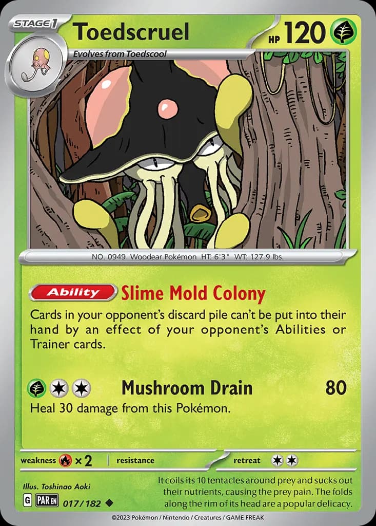 Toedscruel — Paradox Rift 17 Pokémon card