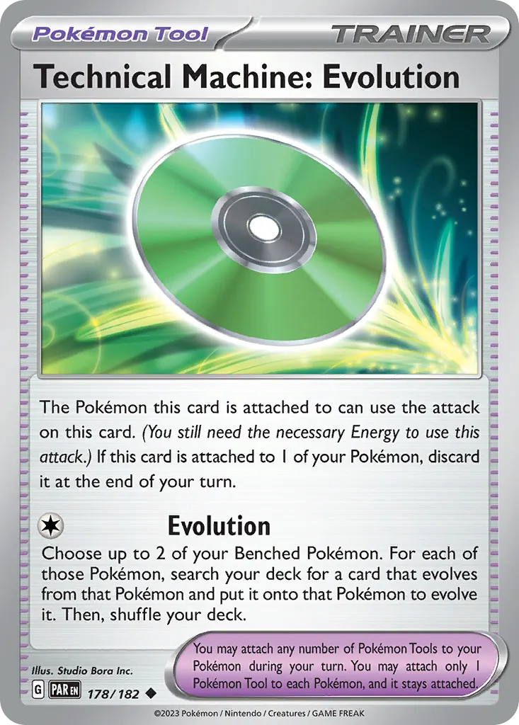 Technical Machine: Evolution — Paradox Rift 178 Pokémon card