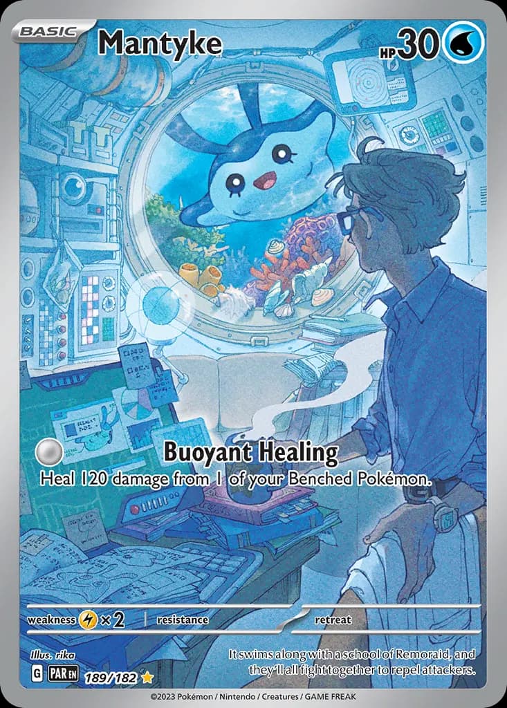 Mantyke — Paradox Rift 189 Pokémon card