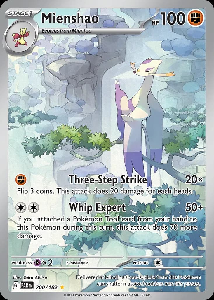 Mienshao — Paradox Rift 200 Pokémon card