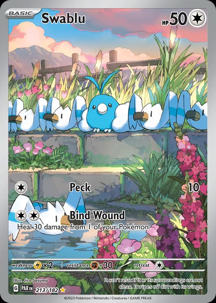 Swablu — Paradox Rift 213 Pokémon card