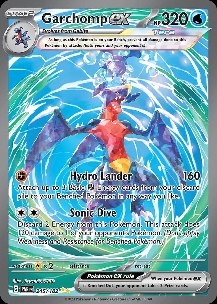 Garchomp ex — Paradox Rift 245 Pokémon card