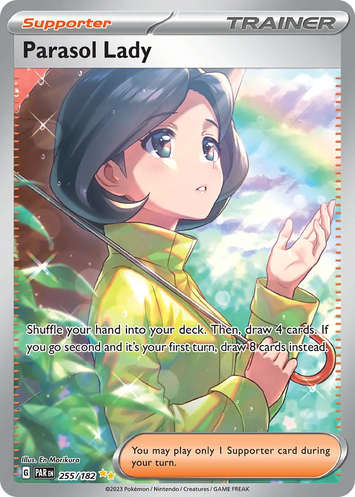 Parasol Lady — Paradox Rift 255 Pokémon card