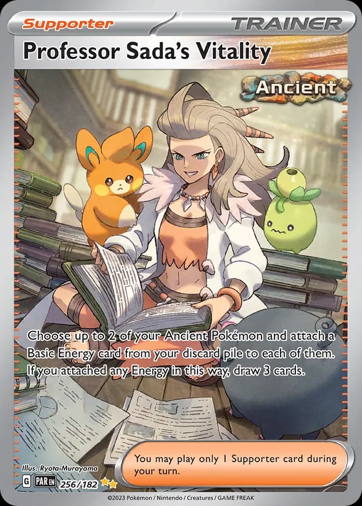 Professor Sada's Vitality — Paradox Rift 256 Pokémon card