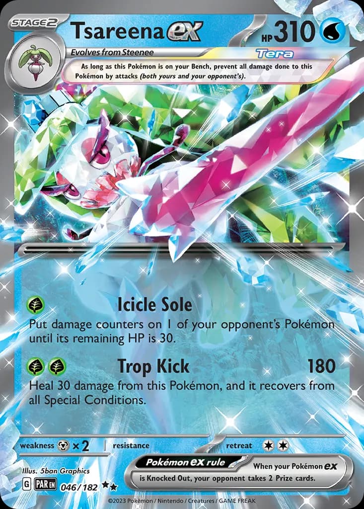 Tsareena ex — Paradox Rift 46 Pokémon card
