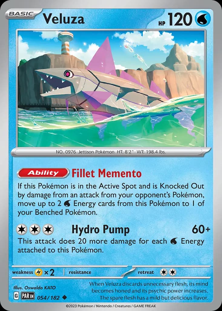 Veluza — Paradox Rift 54 Pokémon card