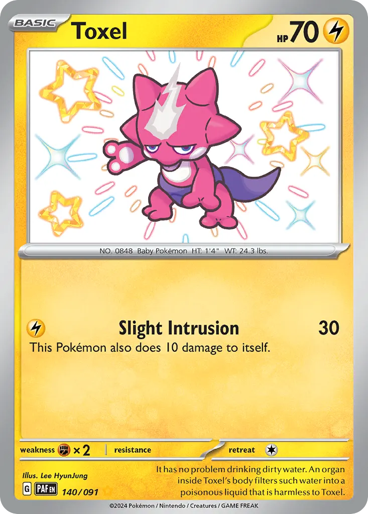 Toxel — Paldean Fates 140 Pokémon card