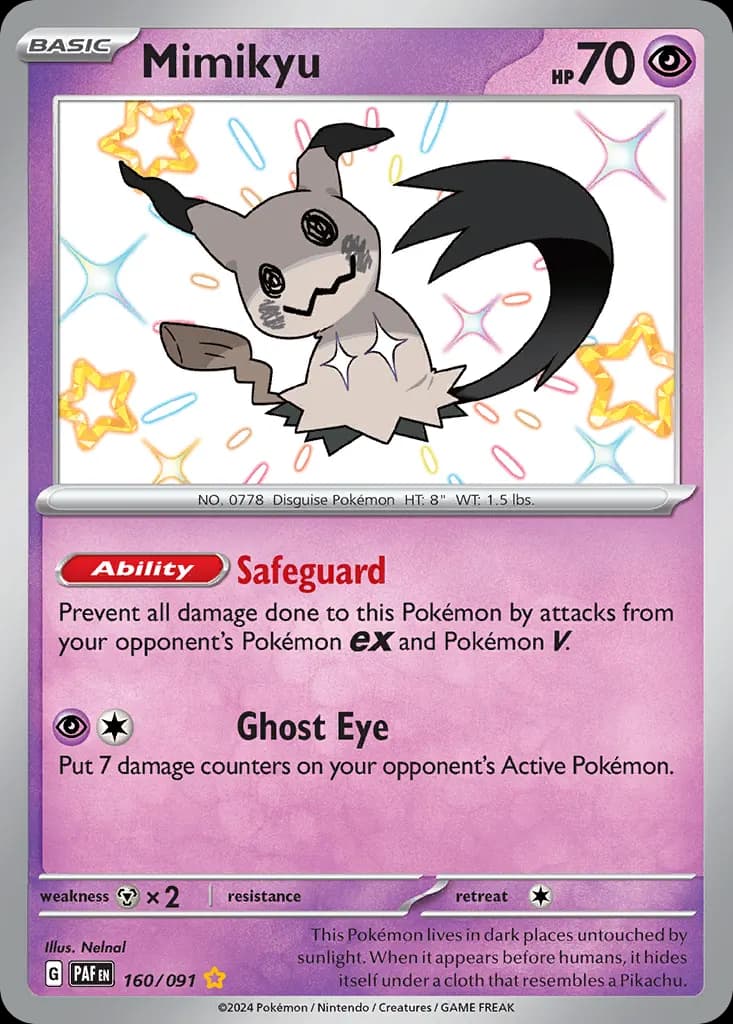 Mimikyu — Paldean Fates 160 Pokémon card