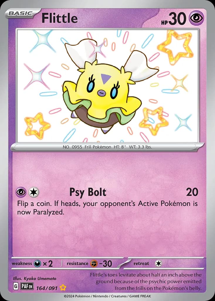 Flittle — Paldean Fates 164 Pokémon card