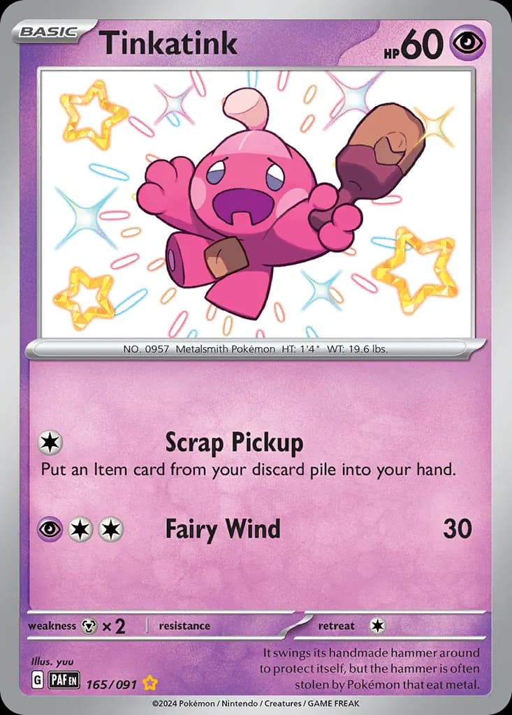Tinkatink — Paldean Fates 165 Pokémon card