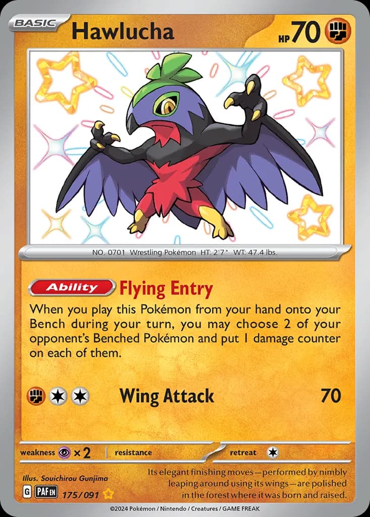 Hawlucha — Paldean Fates 175 Pokémon card