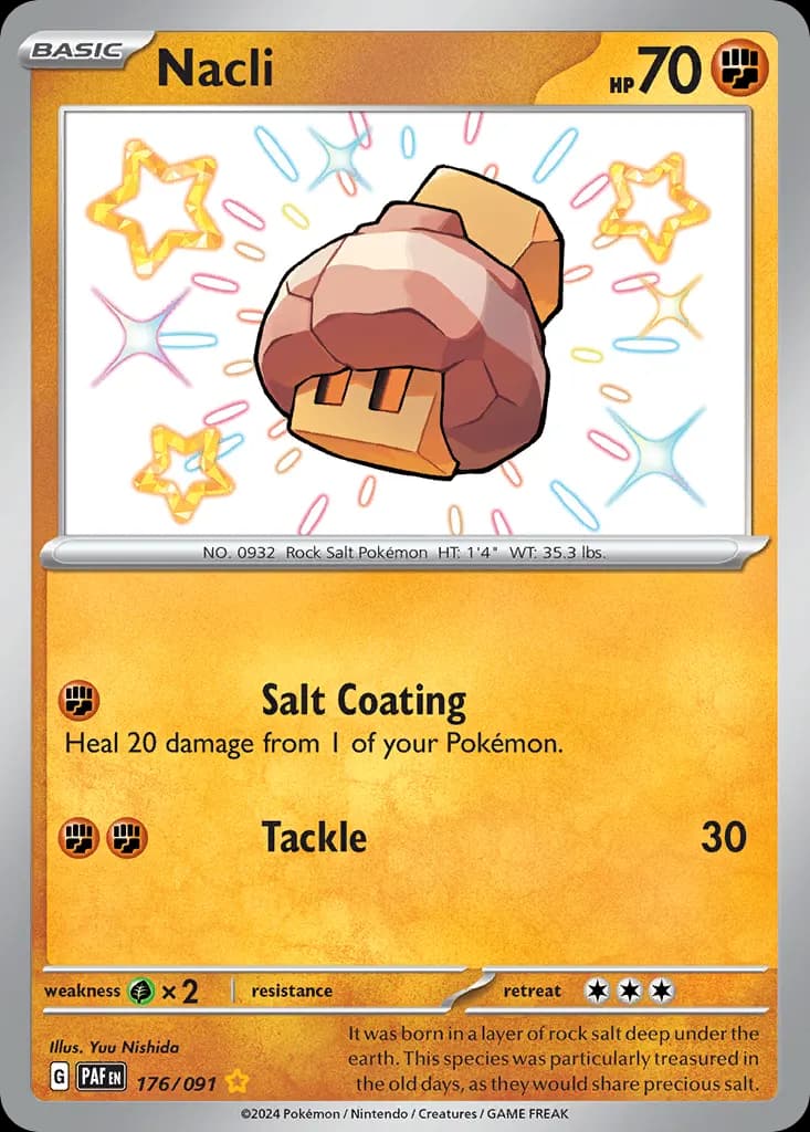 Nacli — Paldean Fates 176 Pokémon card