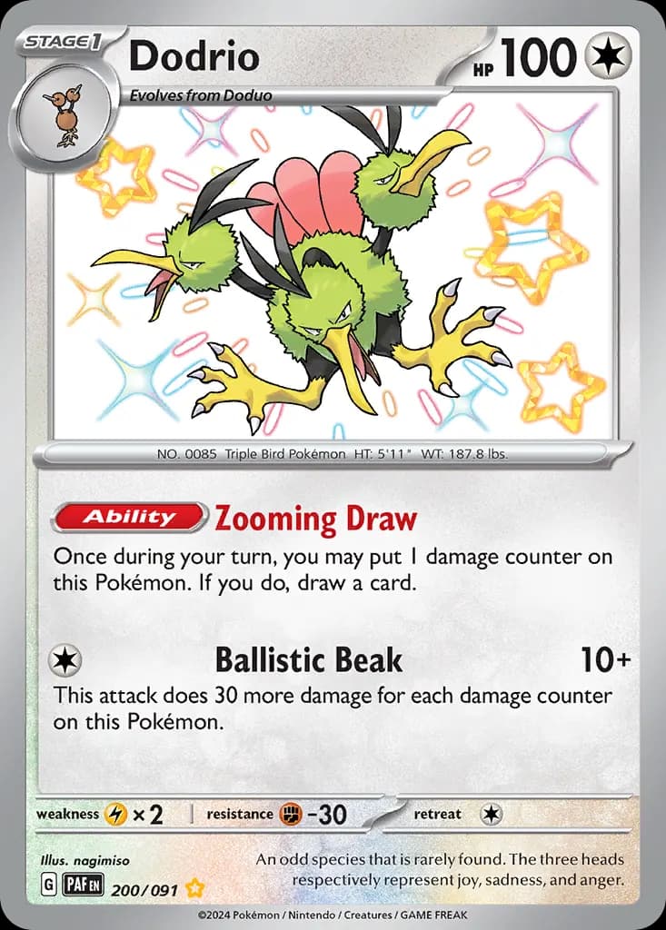 Dodrio — Paldean Fates 200 Pokémon card