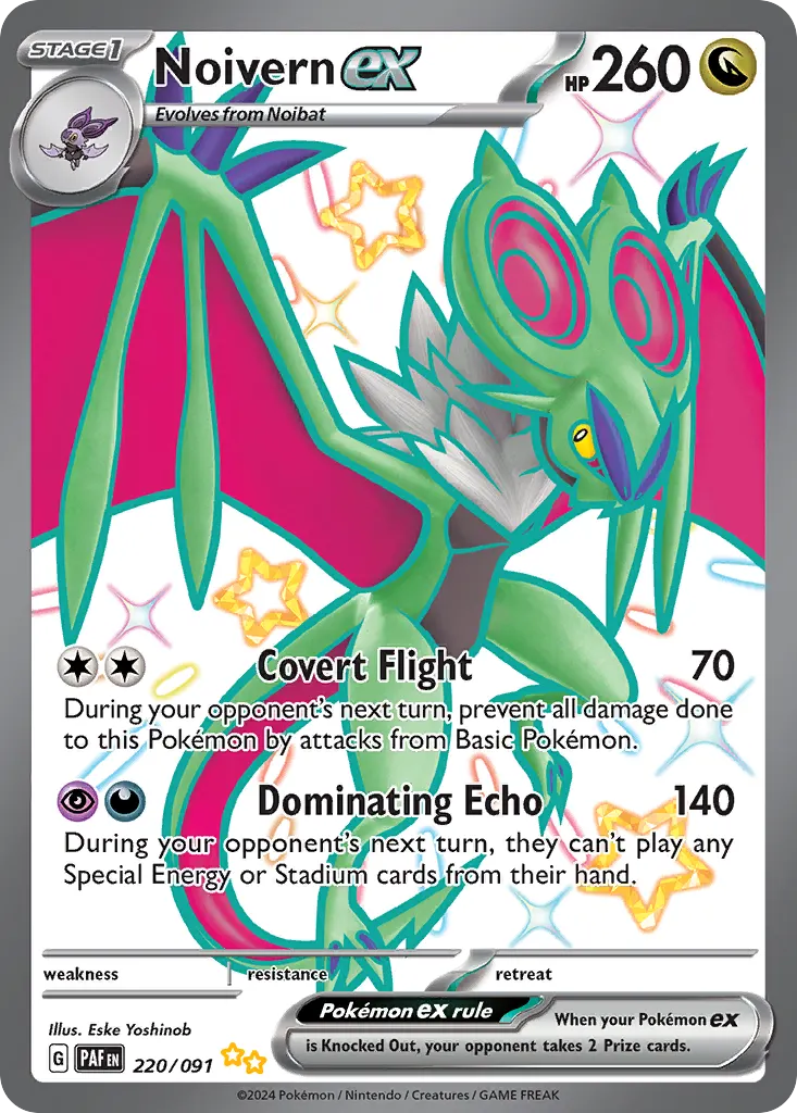Noivern ex — Paldean Fates 220 Pokémon card