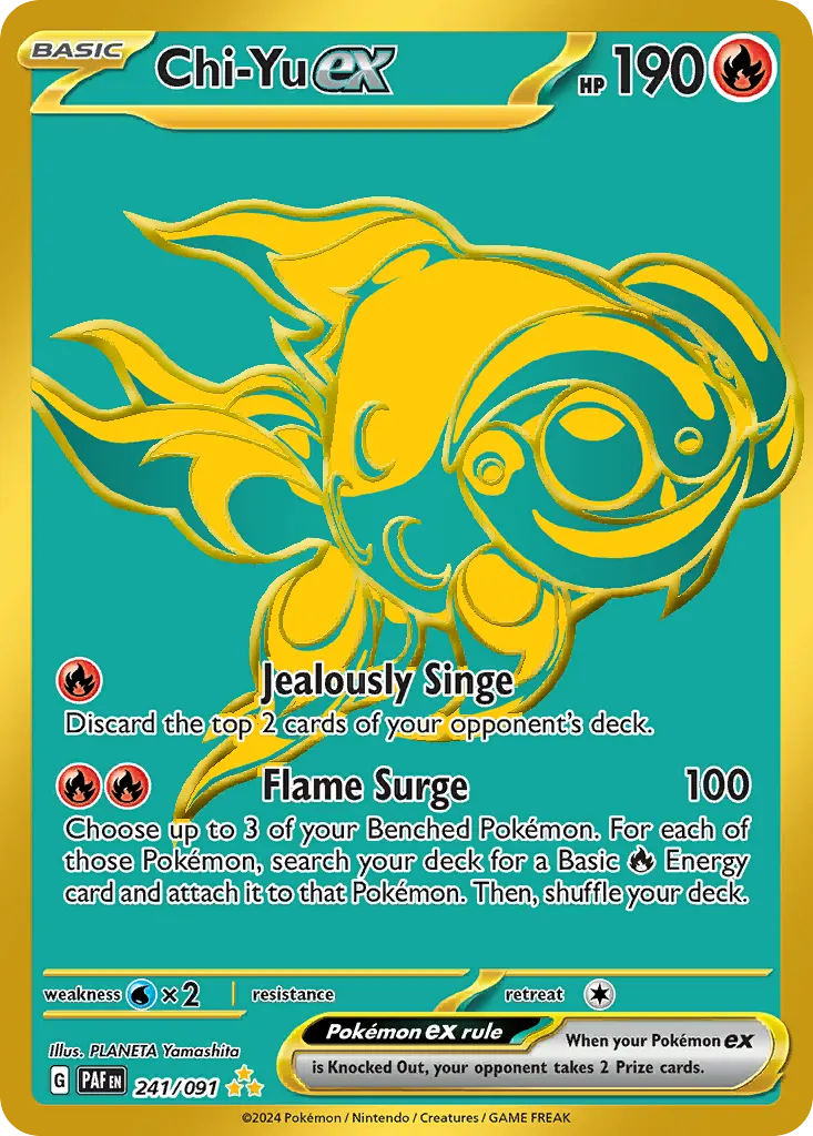 Chi-Yu ex — Paldean Fates 241 Pokémon card