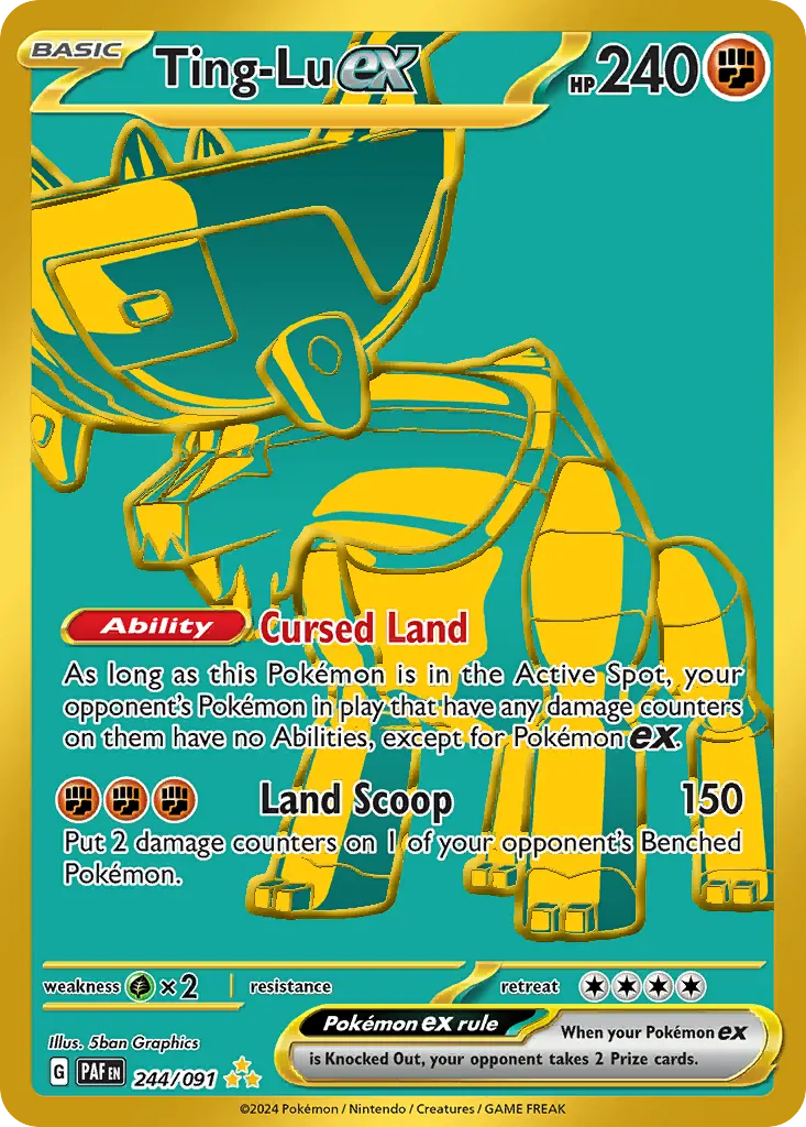 Ting-Lu ex — Paldean Fates 244 Pokémon card
