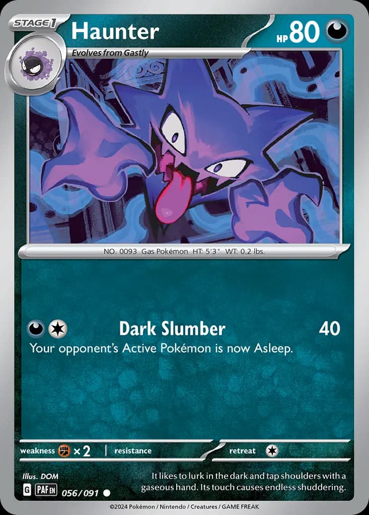 Haunter — Paldean Fates 56 Pokémon card