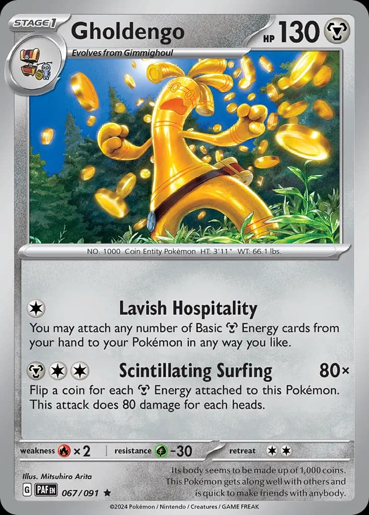 Gholdengo — Paldean Fates 67 Pokémon card