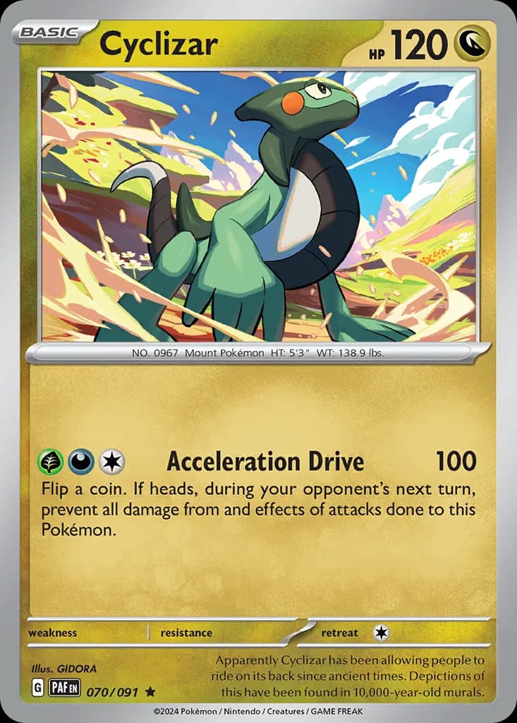 Cyclizar — Paldean Fates 70 Pokémon card