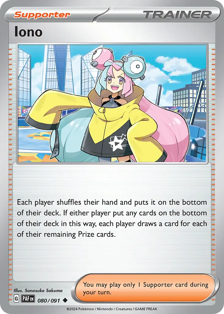 Iono — Paldean Fates 80 Pokémon card