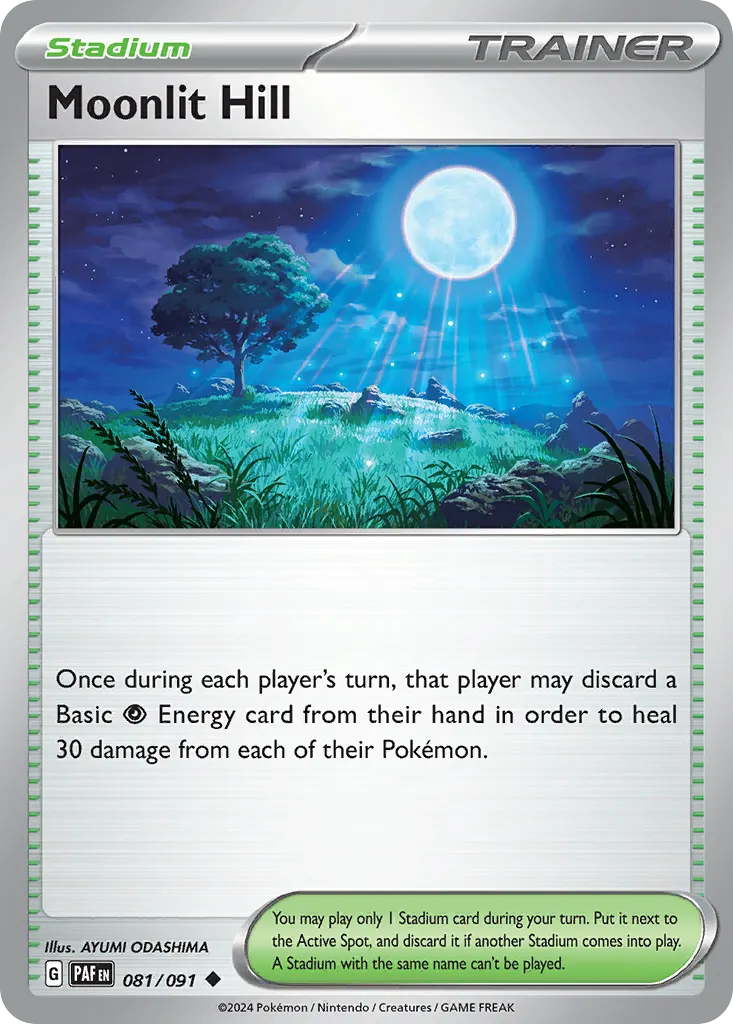 Moonlit Hill — Paldean Fates 81 Pokémon card