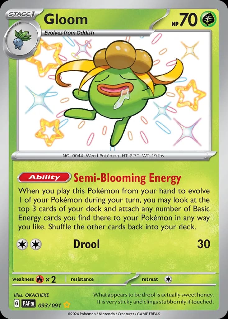 Gloom — Paldean Fates 93 Pokémon card