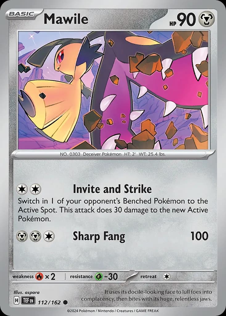 Mawile — Temporal Forces 112 Pokémon card