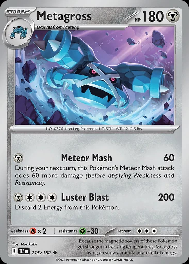 Metagross — Temporal Forces 115 Pokémon card