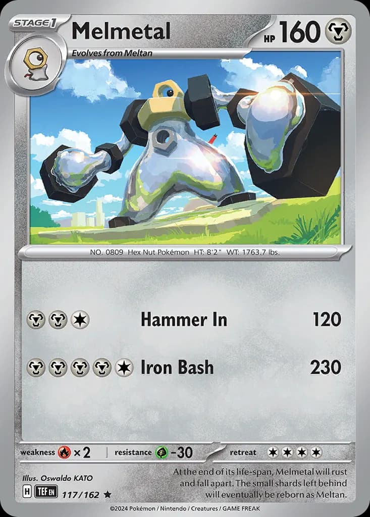 Melmetal — Temporal Forces 117 Pokémon card