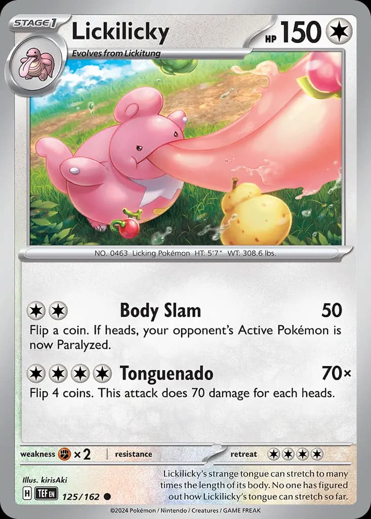 Lickilicky — Temporal Forces 125 Pokémon card
