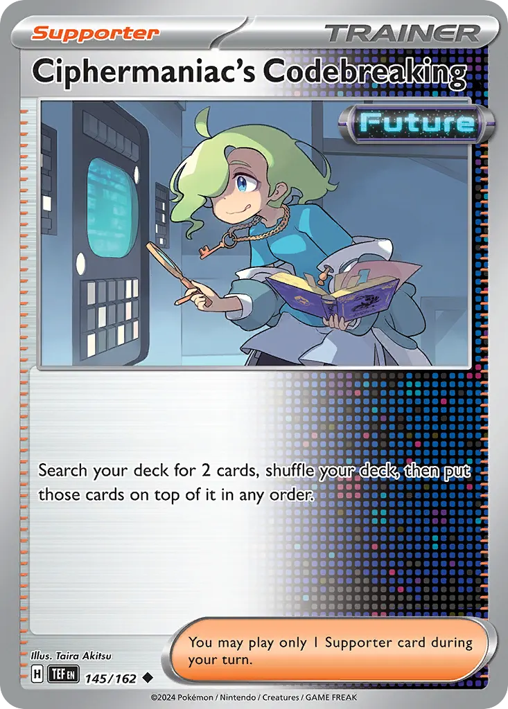 Ciphermaniac's Codebreaking — Temporal Forces 145 Pokémon card
