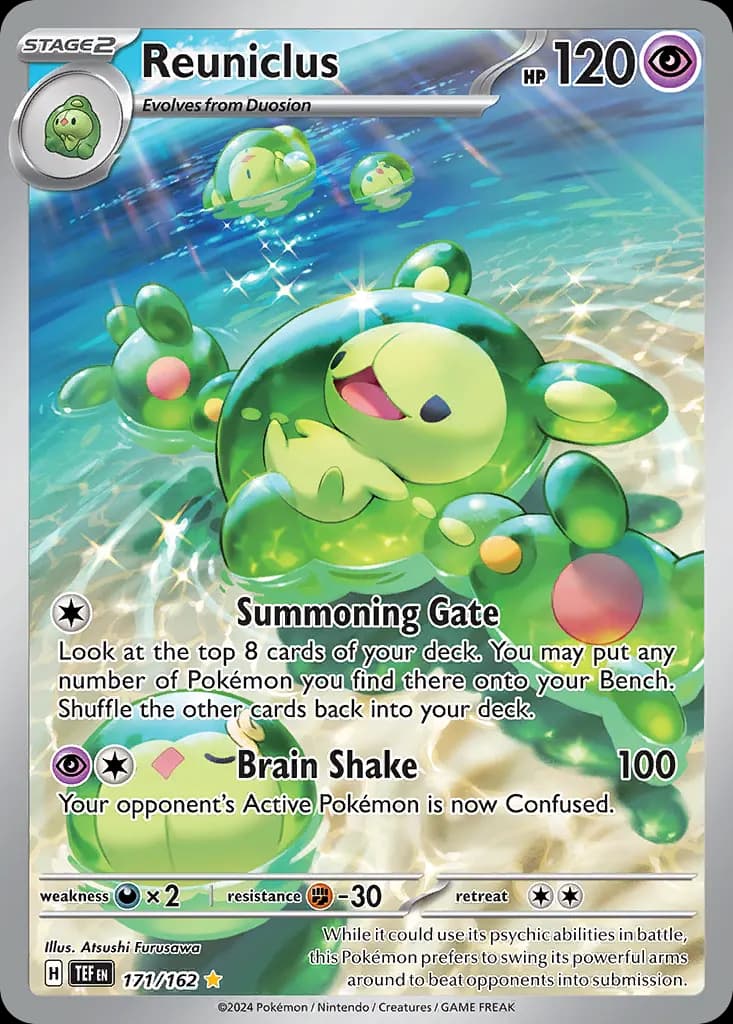 Reuniclus — Temporal Forces 171 Pokémon card