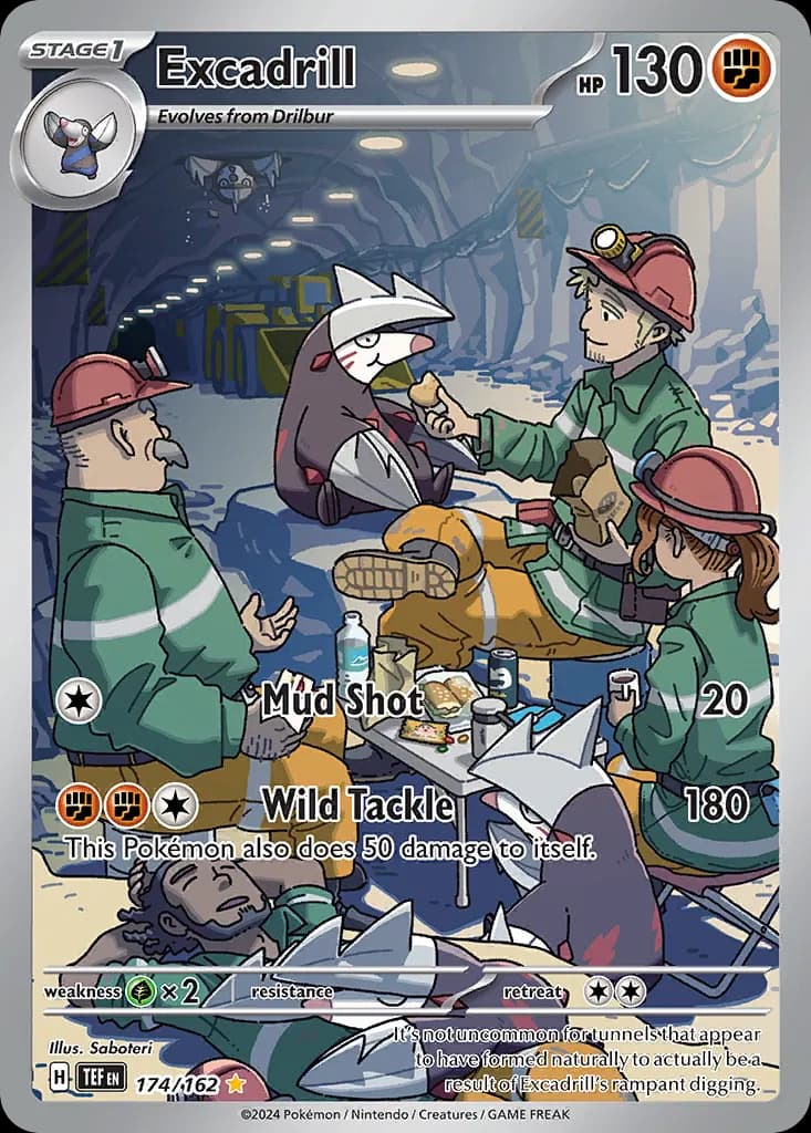 Excadrill — Temporal Forces 174 Pokémon card