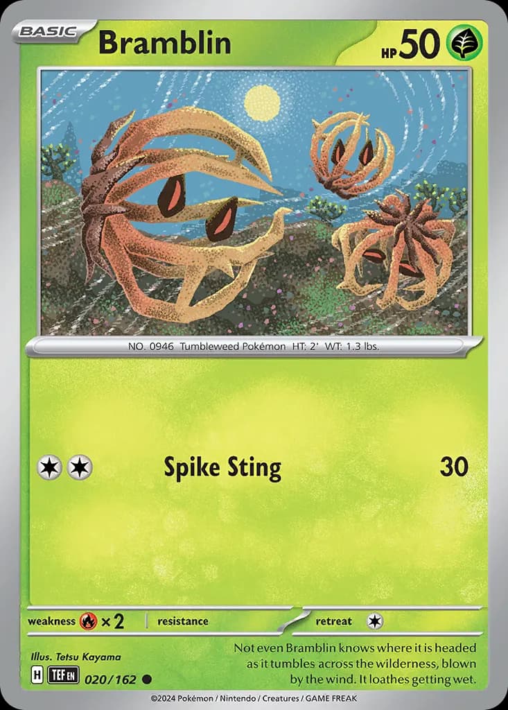 Bramblin — Temporal Forces 20 Pokémon card