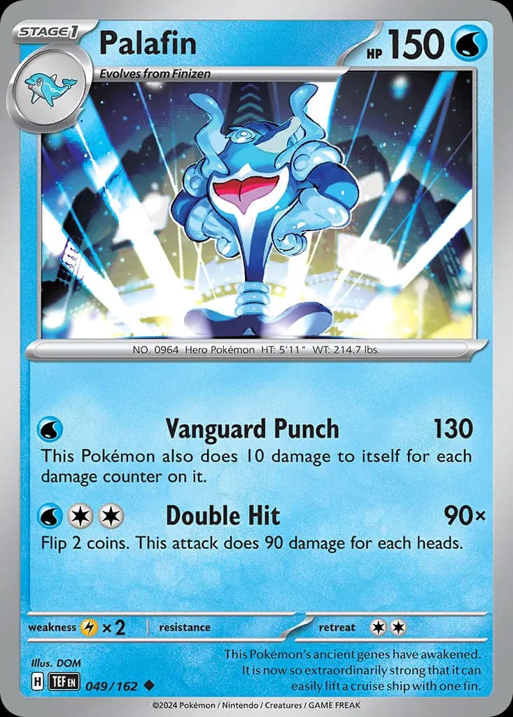 Palafin — Temporal Forces 49 Pokémon card