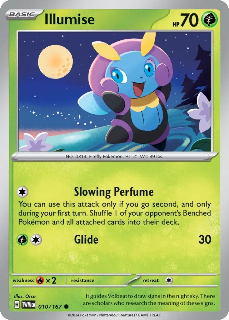 Illumise — Twilight Masquerade 10 Pokémon card