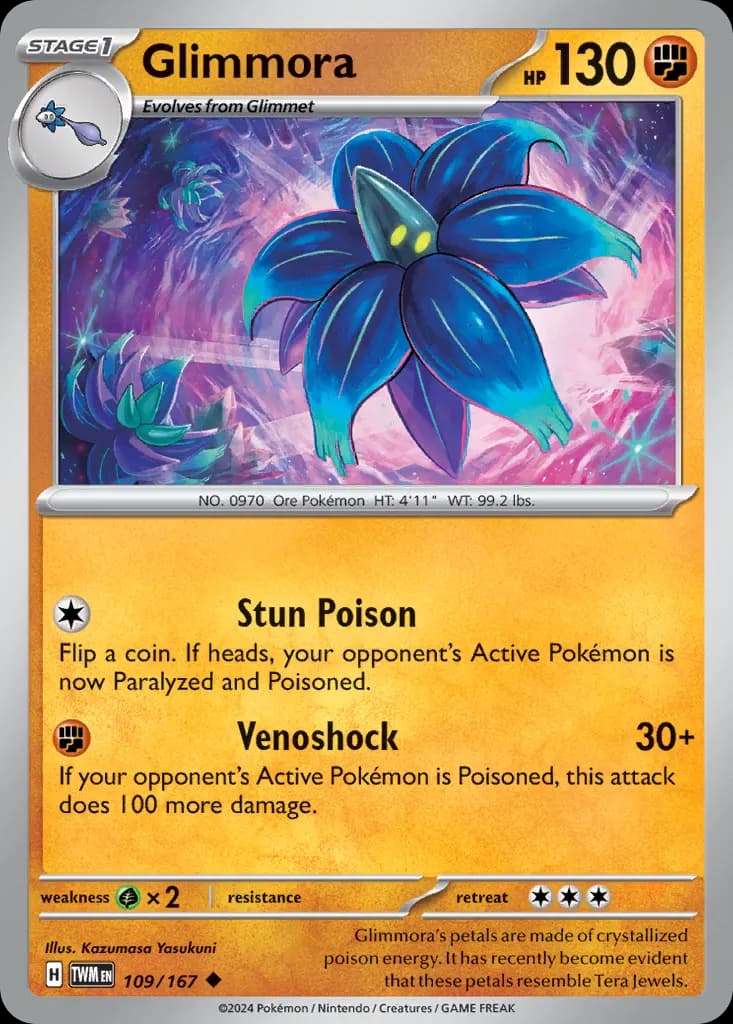 Glimmora — Twilight Masquerade 109 Pokémon card
