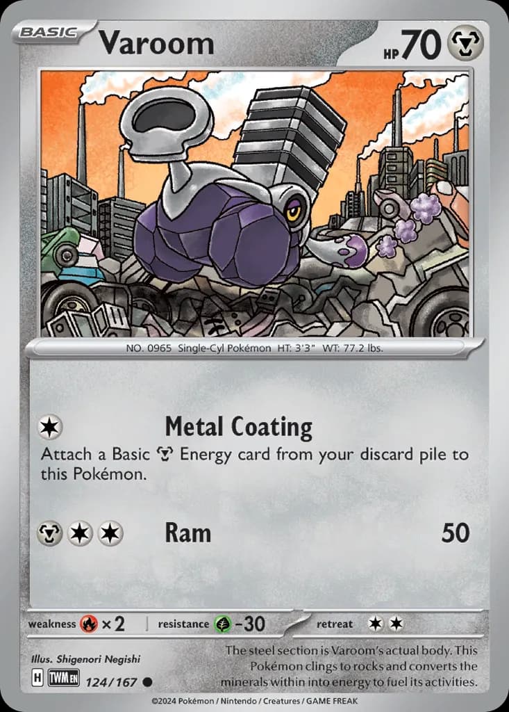Varoom — Twilight Masquerade 124 Pokémon card