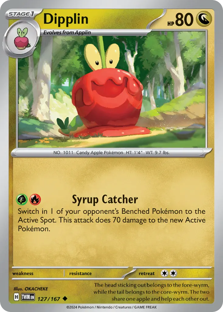 Dipplin — Twilight Masquerade 127 Pokémon card