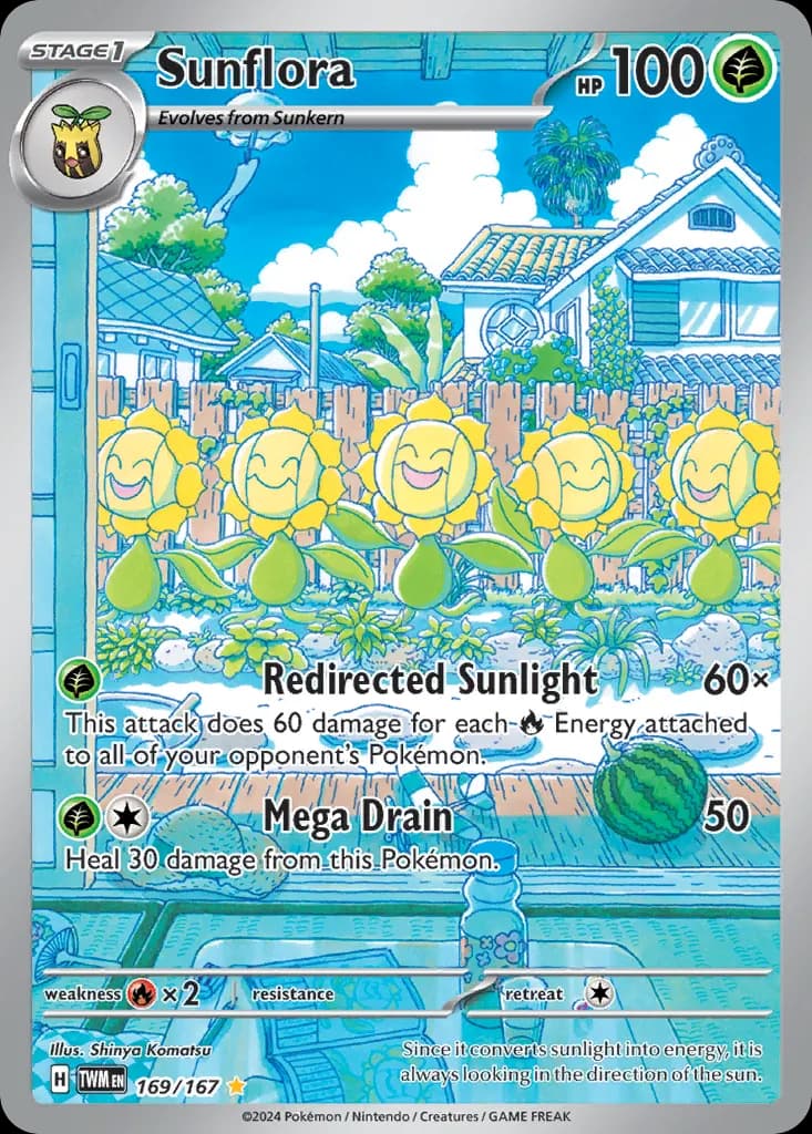 Sunflora — Twilight Masquerade 169 Pokémon card