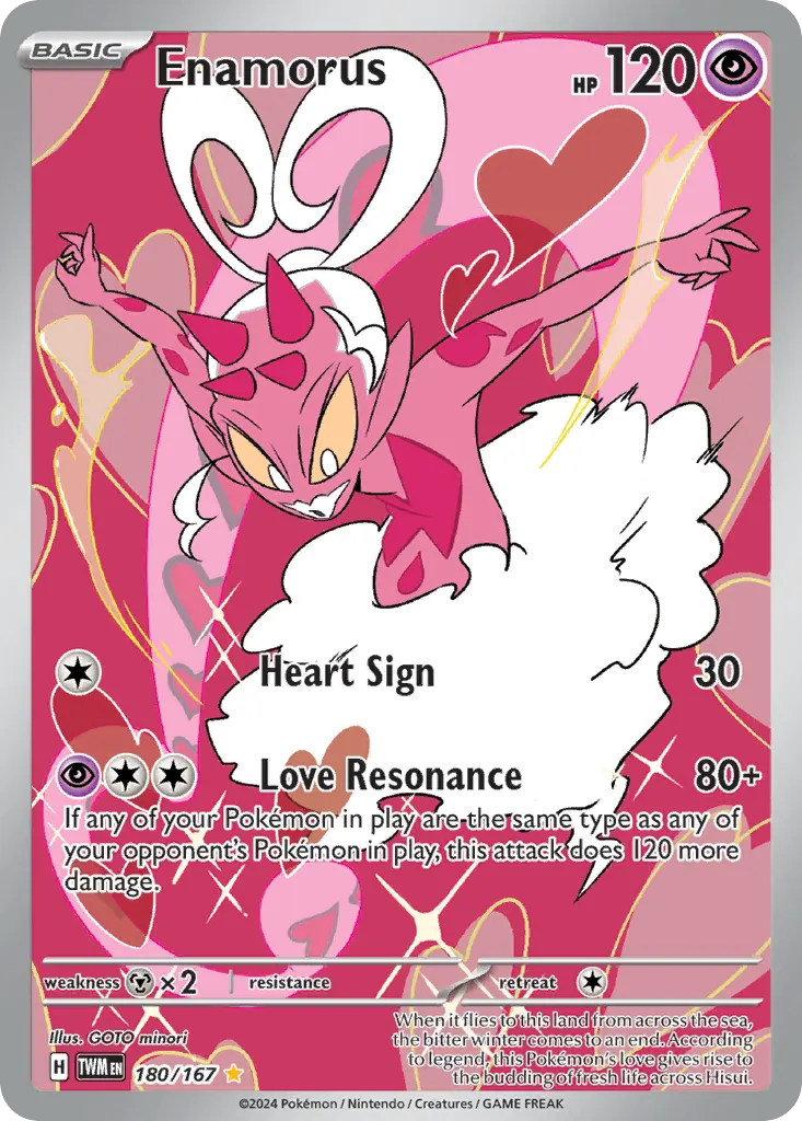 Enamorus — Twilight Masquerade 180 Pokémon card
