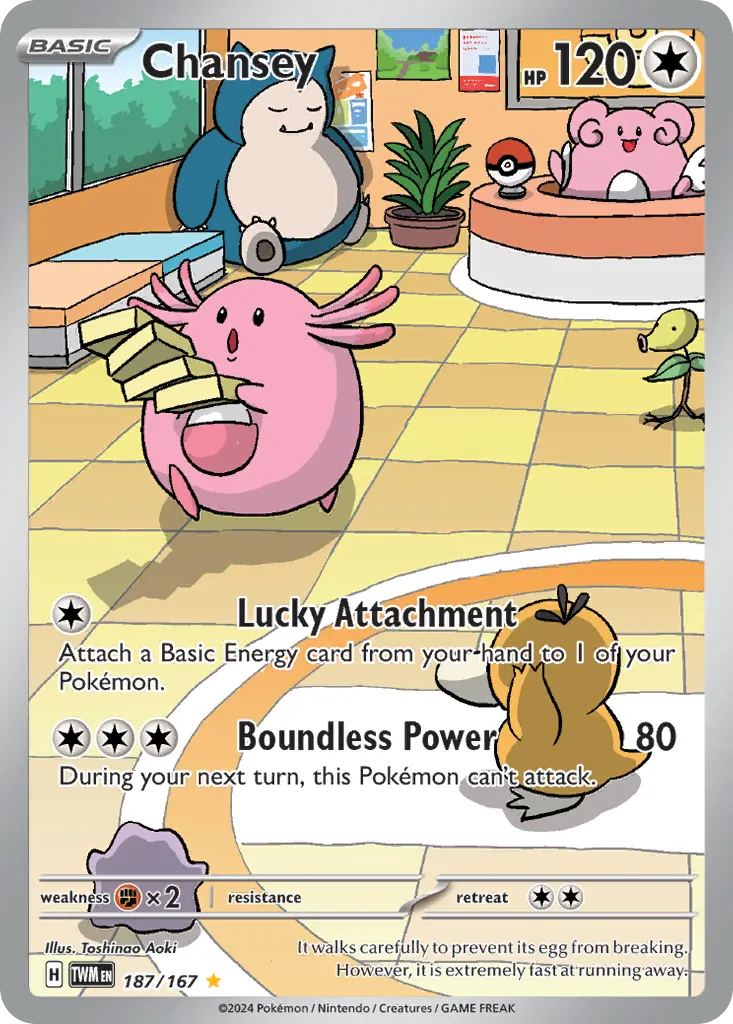 Chansey — Twilight Masquerade 187 Pokémon card