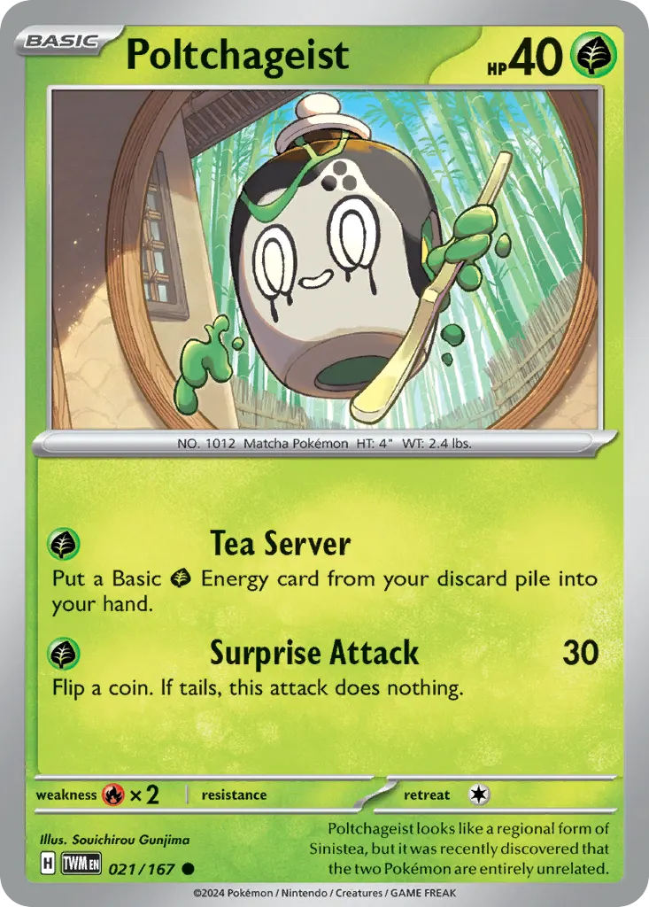 Poltchageist — Twilight Masquerade 21 Pokémon card