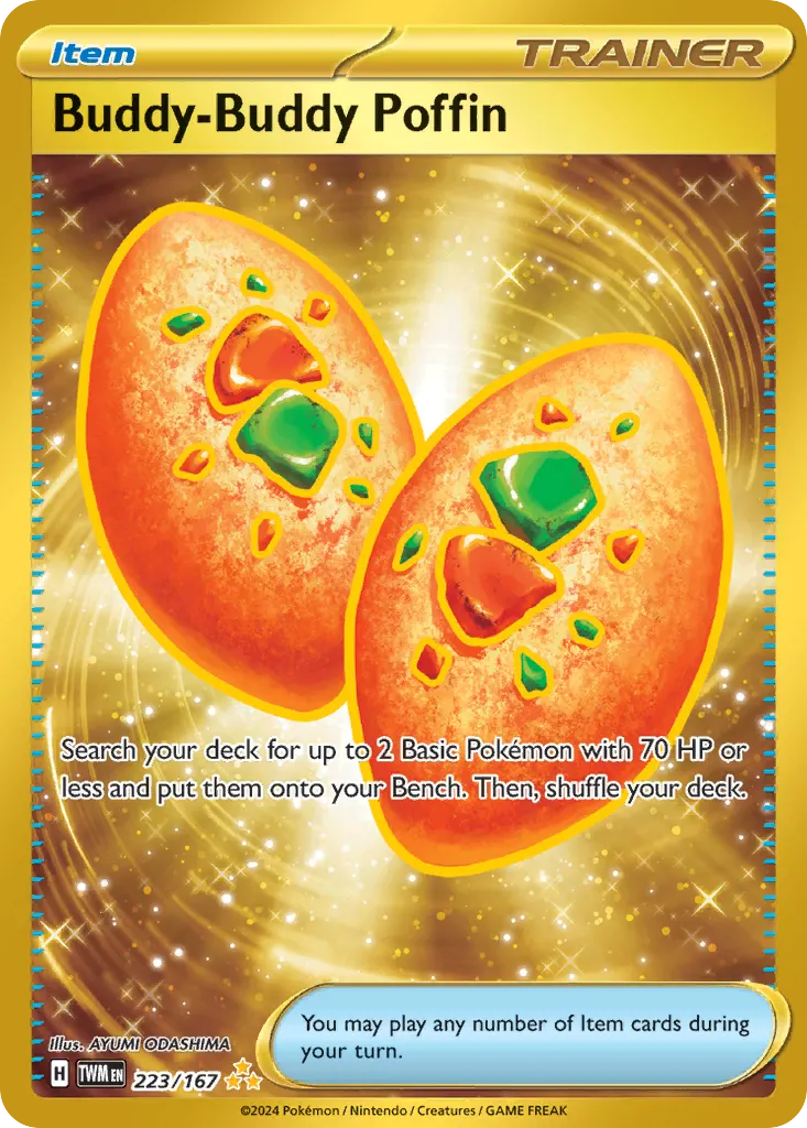 Buddy-Buddy Poffin — Twilight Masquerade 223 Pokémon card