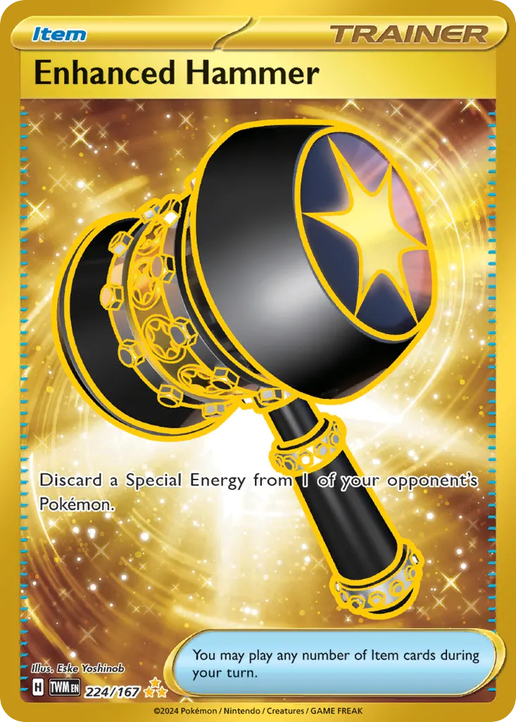 Enhanced Hammer — Twilight Masquerade 224 Pokémon card